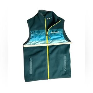 Cotopaxi Teca Fleece Vest Teal Colorblock Full Zip XS